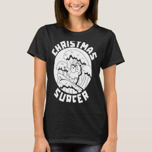 Surfer Santa Waves  Surfrider Surfboard Surfing Ch T-Shirt