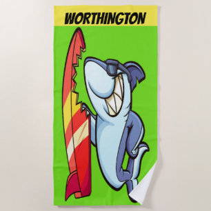 SURFER Shark Beach Towel