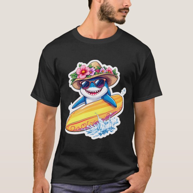 surfer shark T-Shirt (Front)