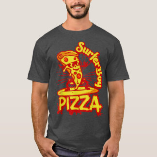 Surfer Shirt Retro Pizza Boy 5348