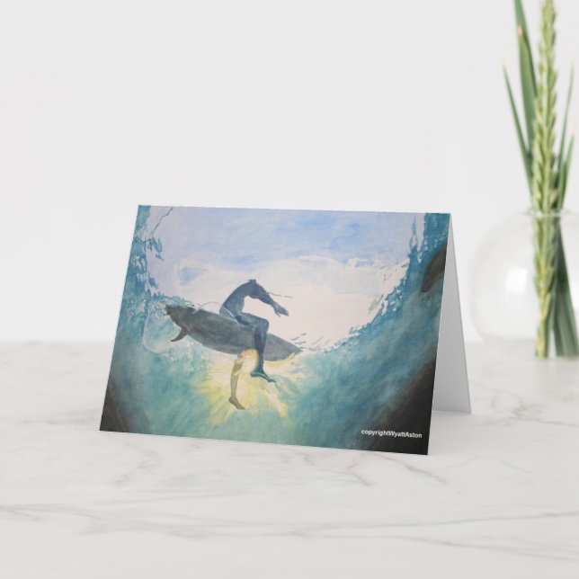 surfer silhouette card (Front)