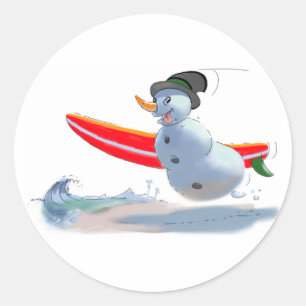 sUrFeR sNoWmAn Classic Round Sticker