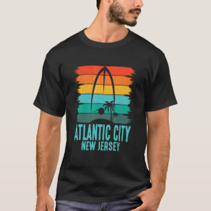 Surfer Surf Board Atlantic City Surfboarder Surfin T-Shirt