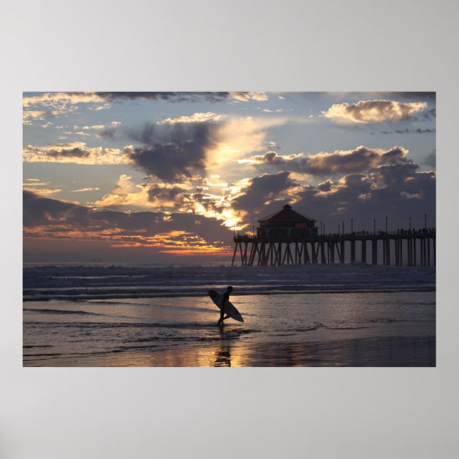 Surfer " Surf City Poster (Front)