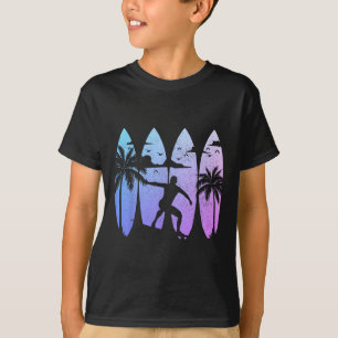 Surfer Surfboard Vintage Surfing Beach Summer Surf T-Shirt