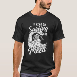 Surfer Surfboard Waves Surfrider Pizza Surfing T-Shirt