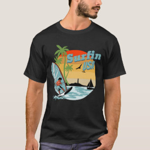Surfer Surfin in USA T-Shirt