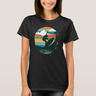 Surfer Surfing Ride Wave Vintage Retro Beach Summe T-Shirt
