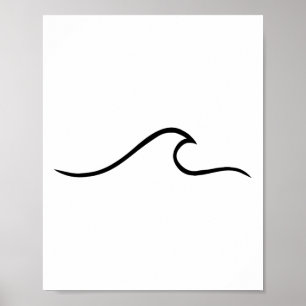 Surfer Surfing Wave Beach For Surfer Boy Girl Dude Poster