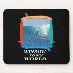 Surfer, Surfing, Waves, Ocean, Surfboards Window T Mouse Mat