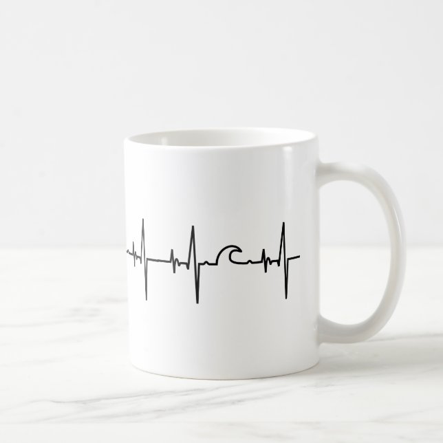 Surfer Tasse heartline Coffee Mug (Right)