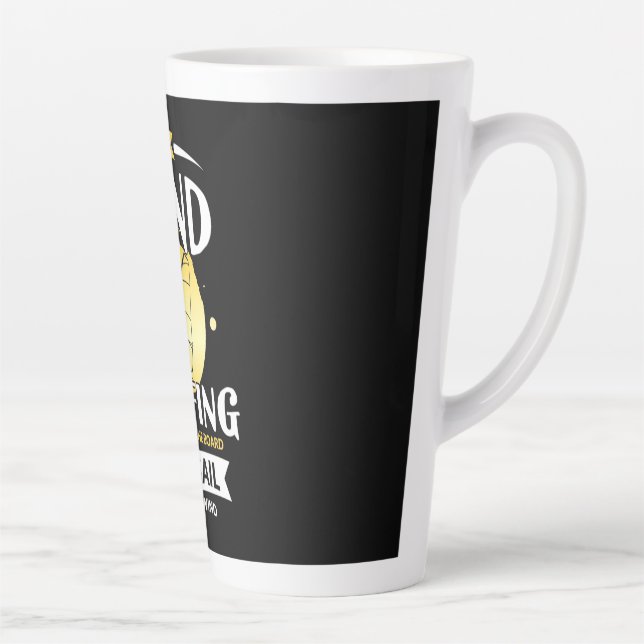 Surfer The Sail And The Wind Latte Mug (Right)