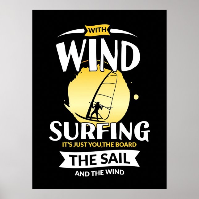 Surfer The Sail And The Wind Poster (Front)