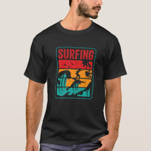 Surfer Vintage Hawaii Waves Surfin Surfing T-Shirt