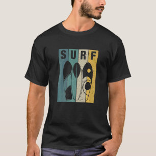 Surfer Vintage Hawaii Waves Surfin Surfing   T-Shirt