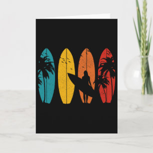 Surfer Vintage Surf Board Surfing Surfing Surfing  Card