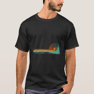 Surfer Vintage Wave Retro Surfing Surf Beach T-Shirt