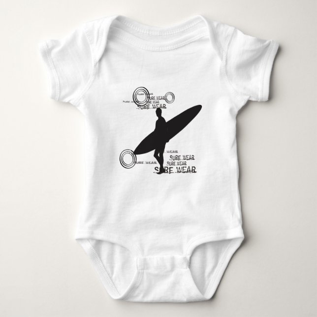 surfer wear baby bodysuit (Front)