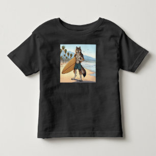 Surfer Wolf Toddler T-Shirt