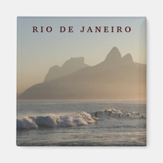 "Surfers at Arpoador, Rio de Janeiro" magnet