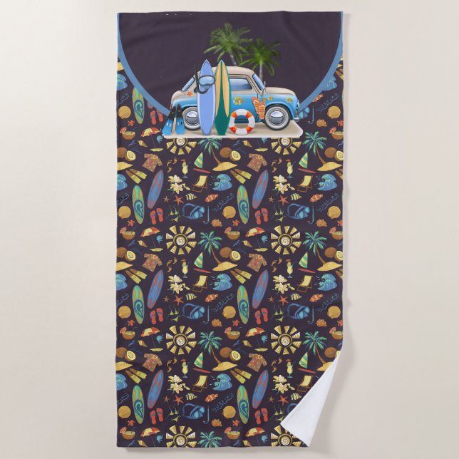 Surfers Beach Towel (Front)