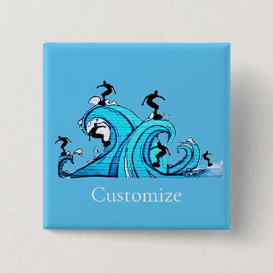 Surfers Everywhere Thunder_Cove 15 Cm Square Badge