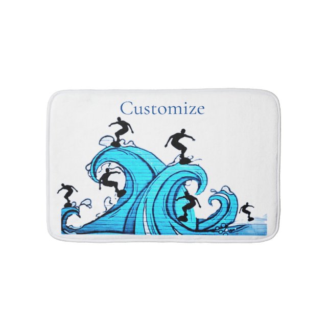 Surfers Everywhere Thunder_Cove  Bath Mat (Front)