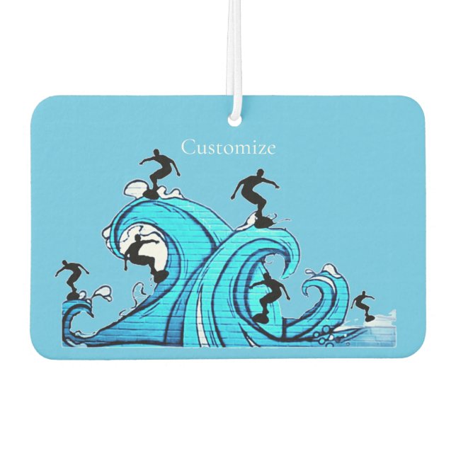 Surfers Everywhere Thunder_Cove  Car Air Freshener (Front)