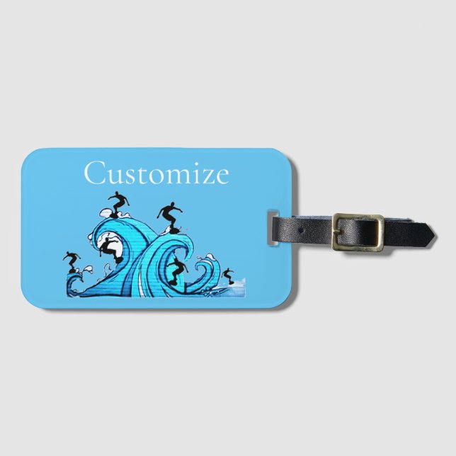 Surfers Everywhere Thunder_Cove  Luggage Tag (Front Horizontal)