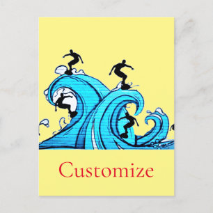 Surfers Everywhere Thunder_Cove  Postcard