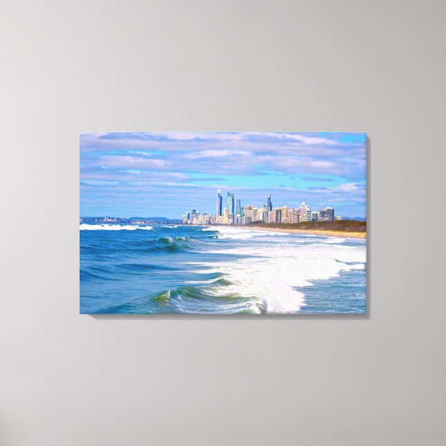 Surfers Paradise, Gold Coast, Australia Canvas Print (Front)