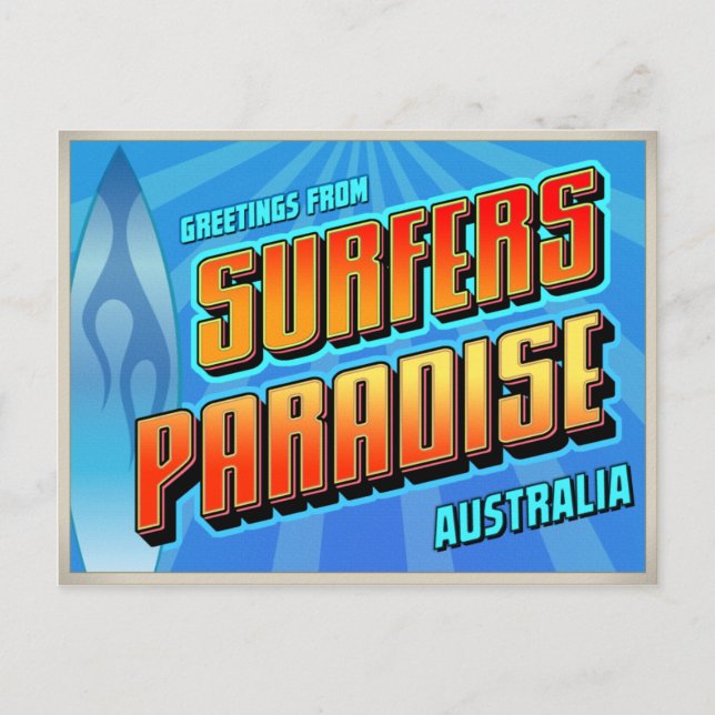 SURFERS PARADISE POSTCARD (Front)