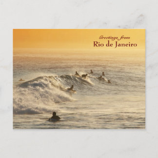 "Surfers, Rio de Janeiro" postcard
