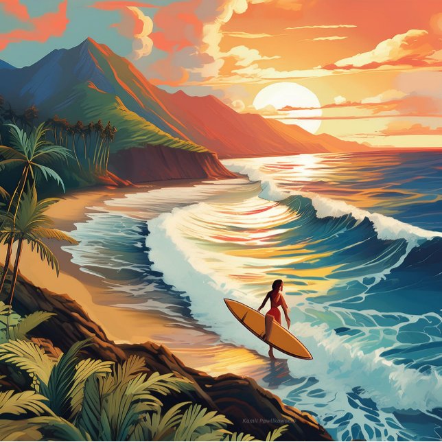 Surfer's thermal tumbler (Creator Uploaded)