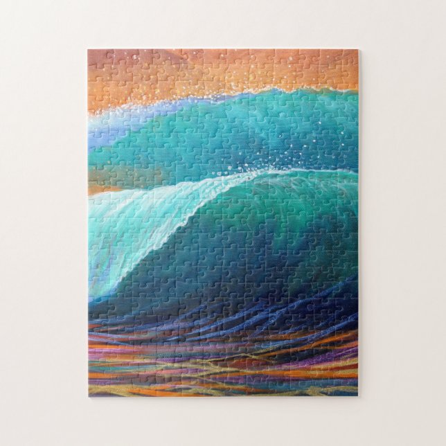 Surfers View of the Barrel Jigsaw Puzzle (Vertical)