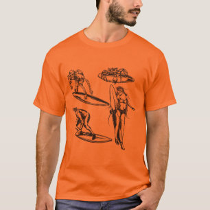 Surfers Vintage Surf Design T-Shirt