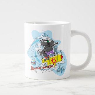 Surfin dudes! large coffee mug