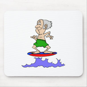 Surfin Grandpa Mouse Mat