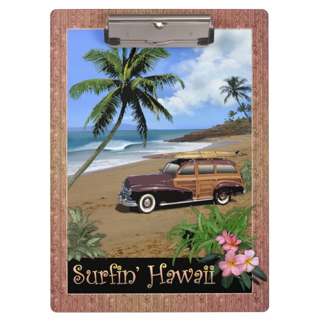 Surfin' Hawaii Clipboard (Front)