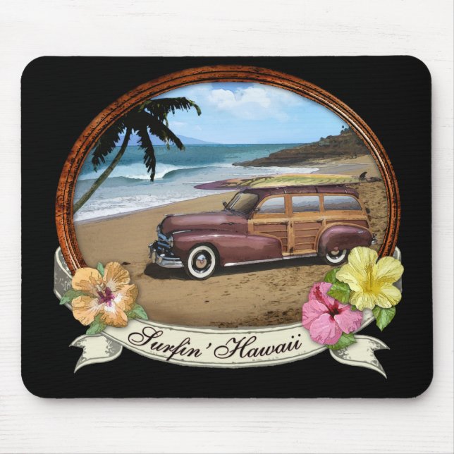 Surfin' Hawaii Mouse Mat (Front)