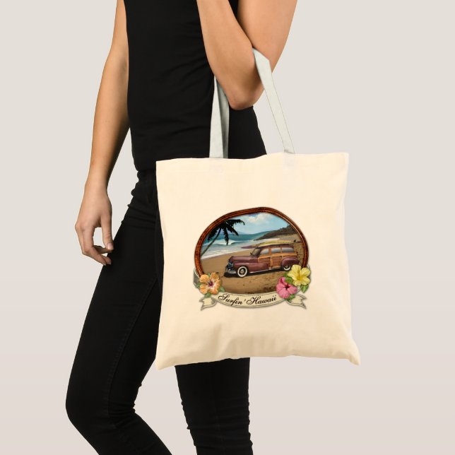 Surfin' Hawaii Tote Bag (Front (Product))