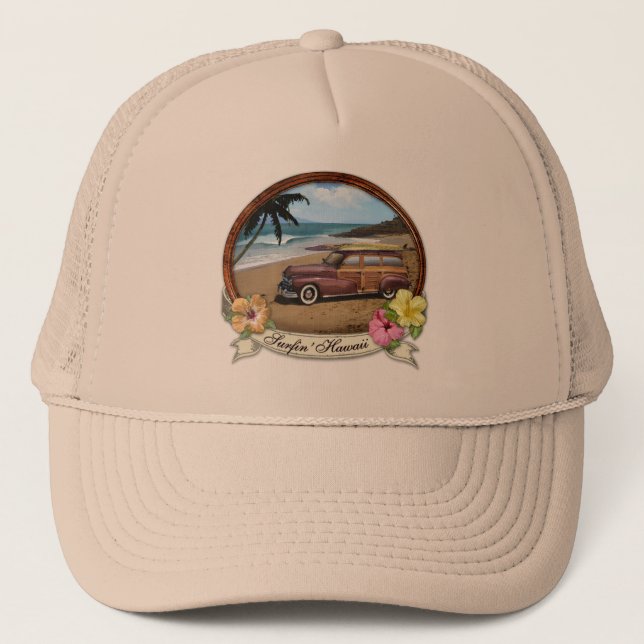 Surfin' Hawaii Trucker Hat (Front)