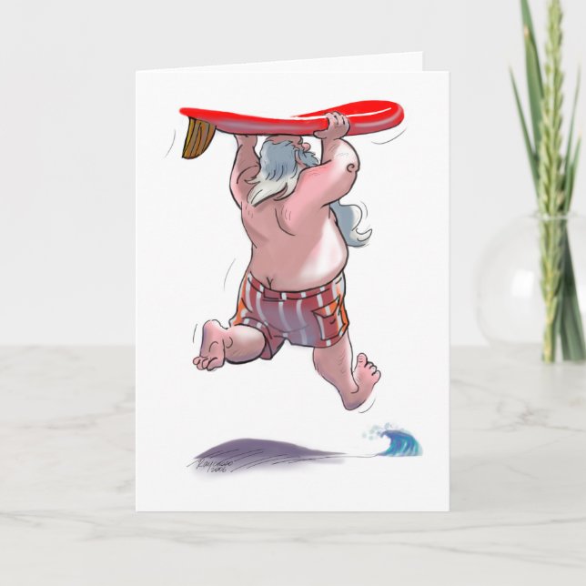 sUrFiN sAnTa Holiday Card (Front)