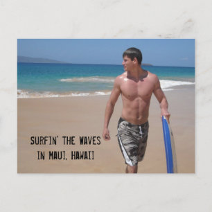 Surfin' the Wave... Postcard