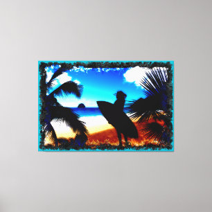 Surfing 10 canvas print
