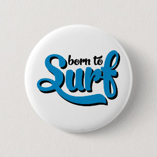 surfing 6 cm round badge