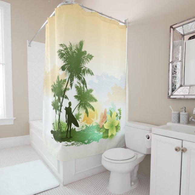 Surfing 6 shower curtain (In Situ)