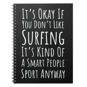 Surfing Accessories Gifts Ocean Cool Beach Surfer Notebook