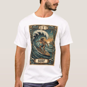 surfing ace tarot  card style design T-Shirt
