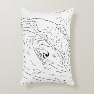 Surfing Adult Colouring Pillow